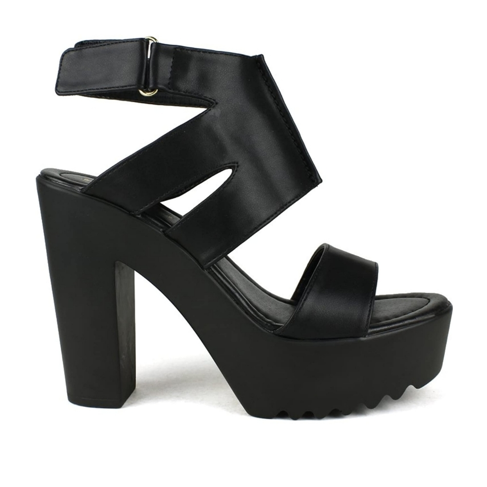 Mark & Maddux Platform Sandal 8 Velcro 'Beck'